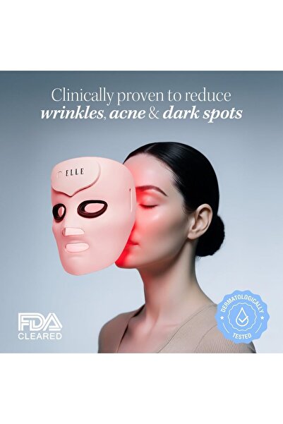 ELLE Radiance Boost Pro Facewear LED Mask | Advanced Light Therapy for Glowing, Youthful Skin