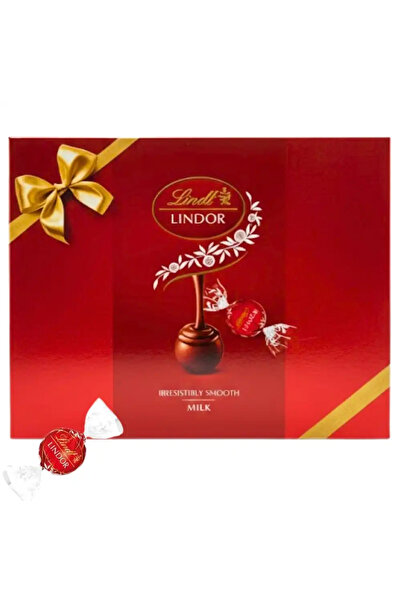 Lindt Lindor Milk Chocolate Truffles Gift Box with 90pcs- 225gms Pack of 2