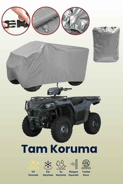 dokaca Gri P.olaris Sportsman 570 ATV Brandası, ATV Koruyucu Örtüsü
