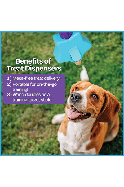 Brightkins Jucarie dresaj caini - Jucarie eliberare recompense - Bagheta magica (stea)