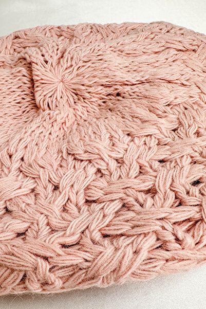 Modex Fluffy Knit Pattern Casual Soft Beanie