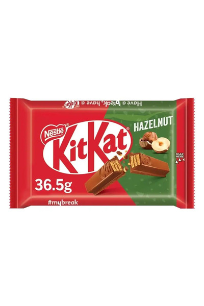 Nestle Kitkat 4 Finger Hazelnut Wafer Chocolate Bar- 36.5gms Pack of 3