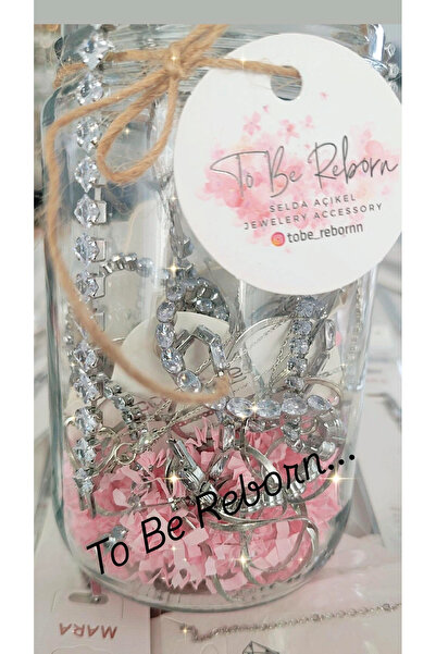 To Be Reborn JEVELRY ACCESSORY SELDA AÇIKEL Takı Kavanozu 3 adet Su Yolu Bileklik 4 adet Çelik Kolye içerir