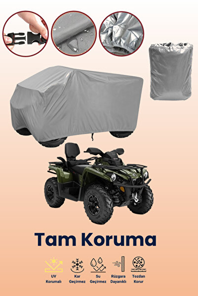 dokaca Grey Can-Am Outlander Max Xt 570 Atv Cover, Atv Protective Cover