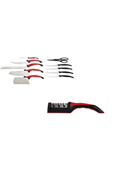 MANEGO ONLINE SALES Contour PRO Knife Set (11 pcs) + 3-Level Knife Sharpener