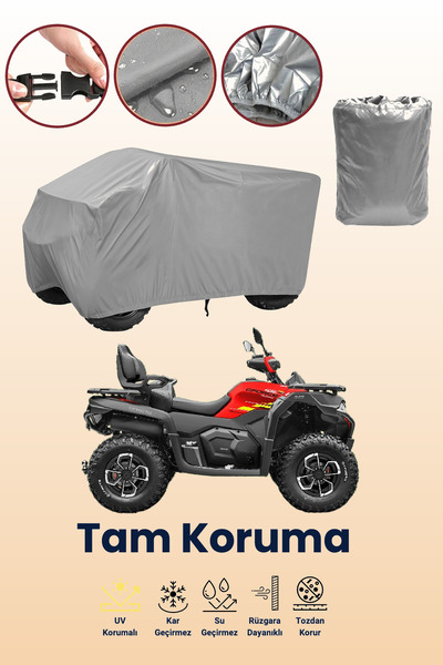 dokaca Grey Cfmoto C Force 625 Touring Atv Cover, Atv Protective Cover