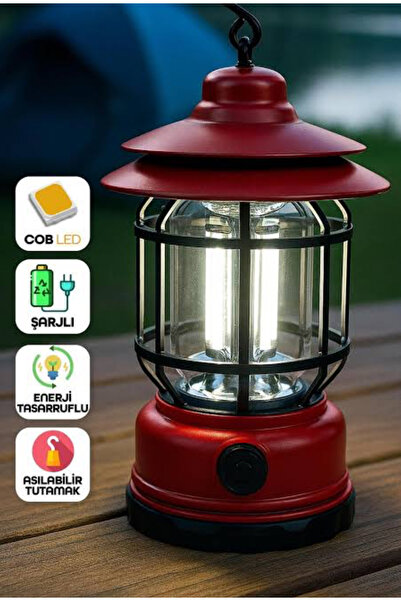 Princo Ledlı Kamp Lambası Işıldak Şarjlı