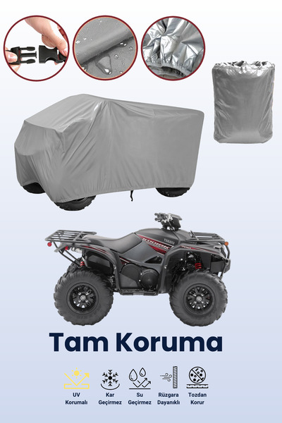 dokaca غطاء ياماها كودياك 700 إي بي إس إس إي للدراجات الرباعية باللون الرمادي، غطاء واقي للدراجات الرباعية