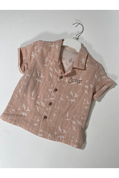 Top Kids Salmon Boy's Shorts Suit 3210