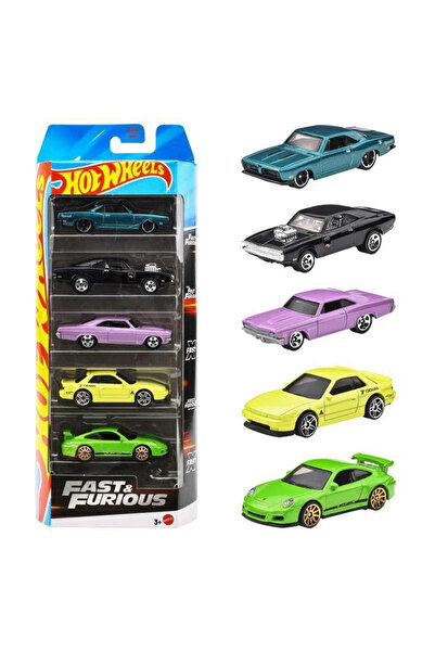 HOT WHEELS Fast and Furious 5'li Araba Seti JDR19