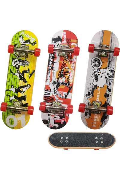 JZS Mini Finger Skateboard DIY Assembly 3-Pack Professional Grade Starter Kit