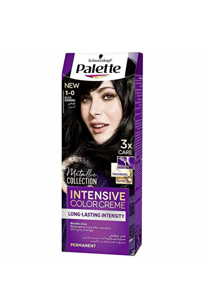 Schwarzkopf Palette Intensive Color Creme 1-0 Black- Hair Colour for Women