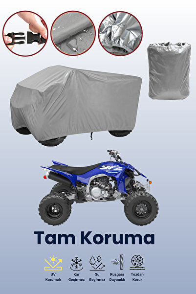 dokaca غطاء ياماها Yfz 450 ATV باللون الرمادي، غطاء واقي لمركبة ATV