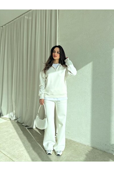 Mooi Butik Zaura Suit 8490 - White