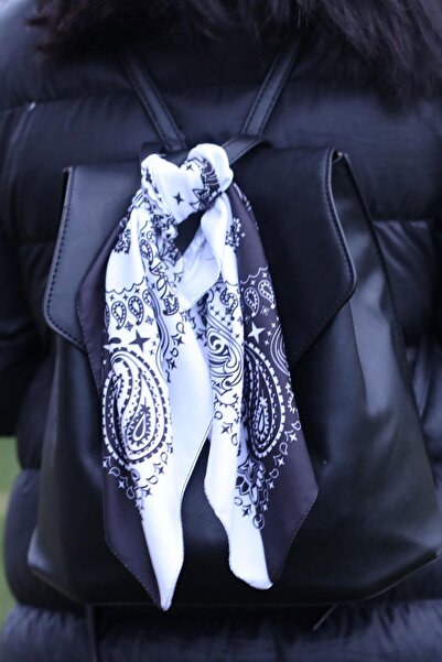 AFVENTE Φουλάρι με σχέδιο λευκό