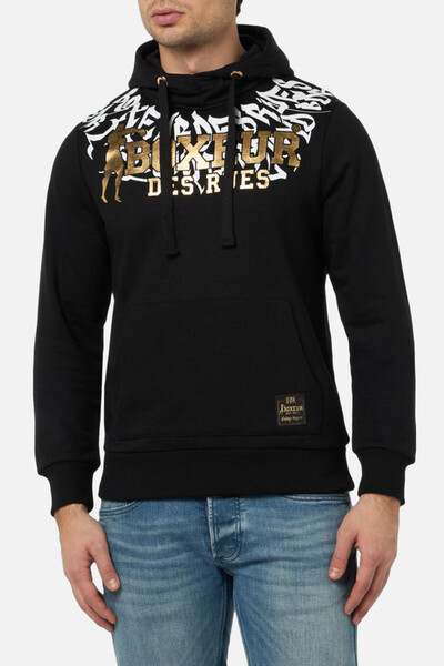 Boxeur Des Rues ГРАФИЧНА КАПЮШОНКА ЧЕРЕН/ЗЛАТЕН