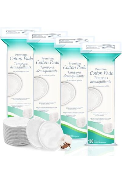 YARDHOBI أعواد قطنية طبيعية نقية للوجه - مزيل مكياج وطلاء أظافر، مضاد للحساسي...