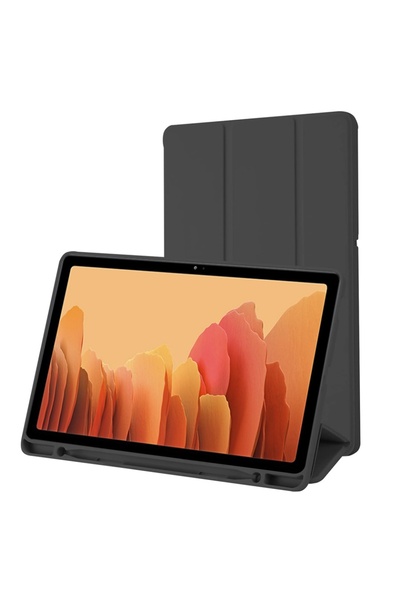 SKYDDAR INNOVATION Husă pentru tabletă Samsung Galaxy Tab A7 10.4 2020, suport pentru creion, pliere flexibilă, set de autocolante, neagră
