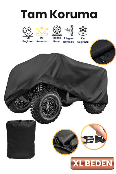 dokaca Siyah XL BEDEN ATV Brandası, ATV Koruyucu Örtüsü