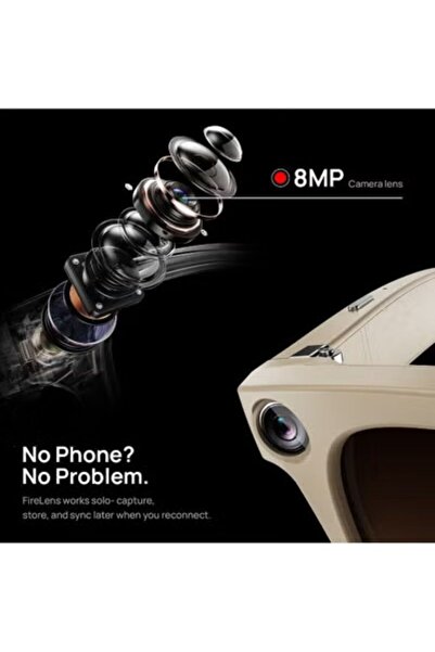 Generic Smart Glasses with 8MP Camera, Vision AI, Open-Ear Audio, 32GB, Voice & Gesture Control