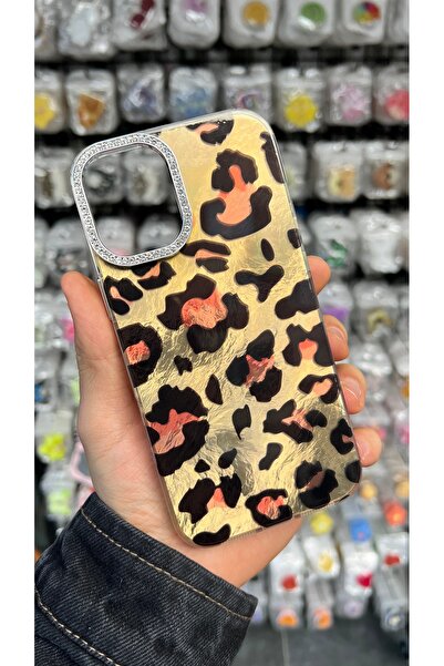 EDELFU iPhone 15 Pro - Leopard Pattern Aurora Cover Sides Transparent Soft Ph...