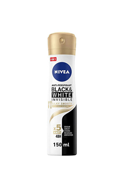 NIVEA Black and White Invisible Silky Smooth Deo Spray, Antiperspirant for Wo...