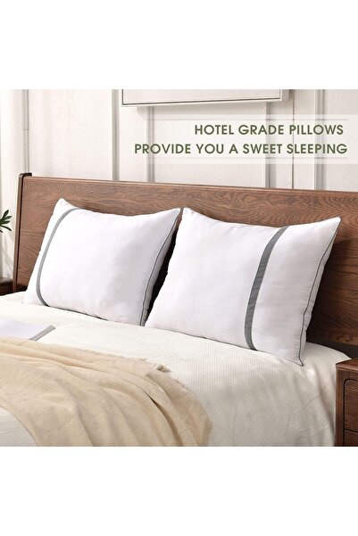 JZS Pillows 2 Pack King Size 50x90cm Hotel