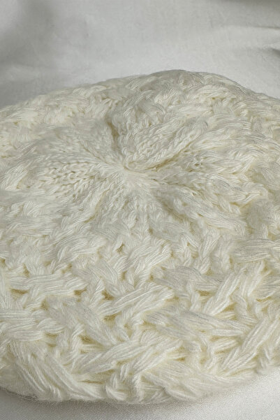 Modex Απαλό μαλακό μπερέ με χνουδωτό σχέδιο πλεξίματος