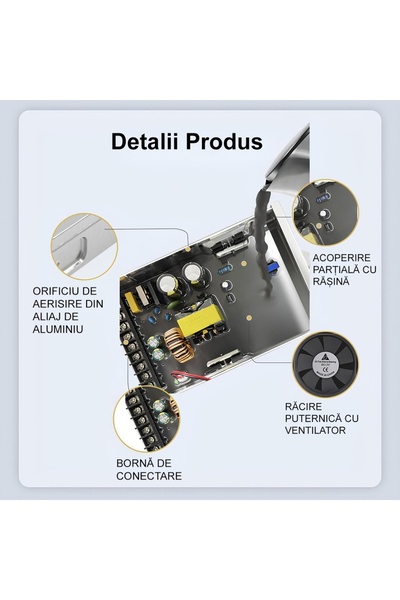 LEDIGANT Power Supply, rainproof IP50, 12V, 58.3A, 700W