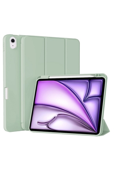 SKYDDAR INNOVATION Tablet case for iPad Air 11 (2024) / Air 11 (2025), Flex Trifold, sticker set, Light green
