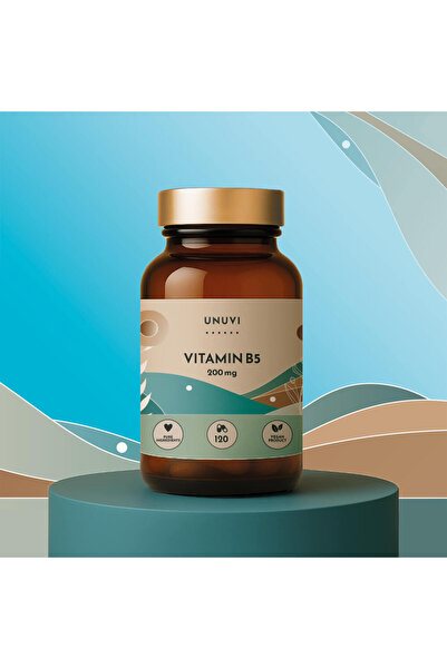 UNUVI - Vitamin B5 Pantothenic Acid 200 mg | 120 vegetarian capsules