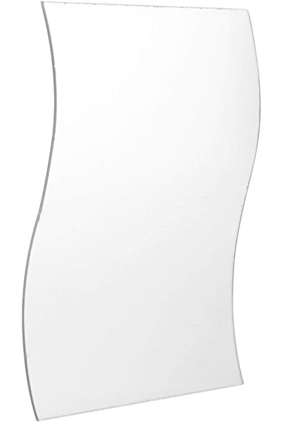 Slasa 6-Piece Wave Shape Acrylic Wall Mirror Stickers (10×12 cm) – Free Combi...