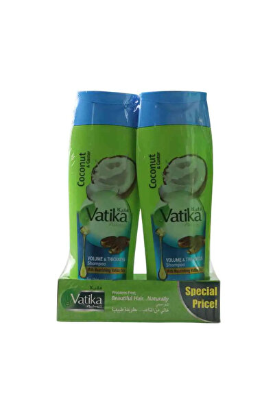 Vatika Volume & Thickness Shampoo, Coconut & Castor with Nourishing Oil Shamp...