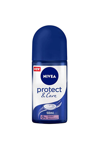 NIVEA مزيل عرق رول أون بروتكت آند كير للنساء، خالي من الكحول الإيثيلي، 50 مل