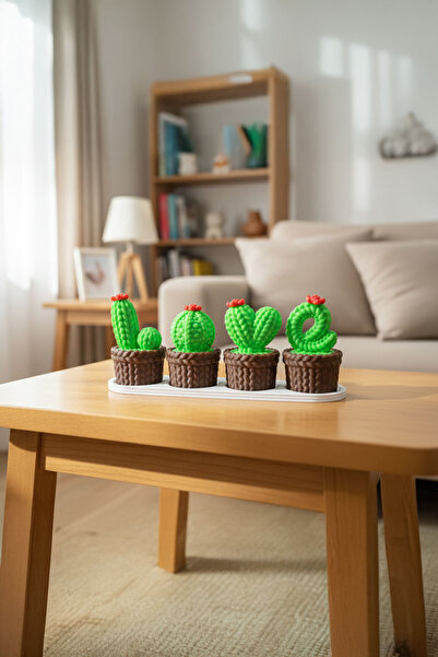 Figurova LOVE Yazılı Kaktüs Dekor - Kaktüs Dekoratif obje