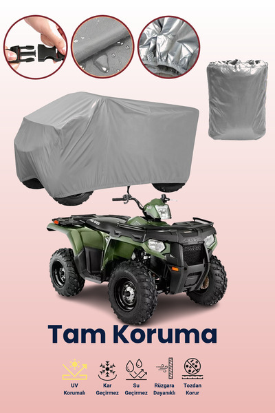dokaca Grey P.Olaris Sportsman 400 Atv Cover, Atv Protective Cover
