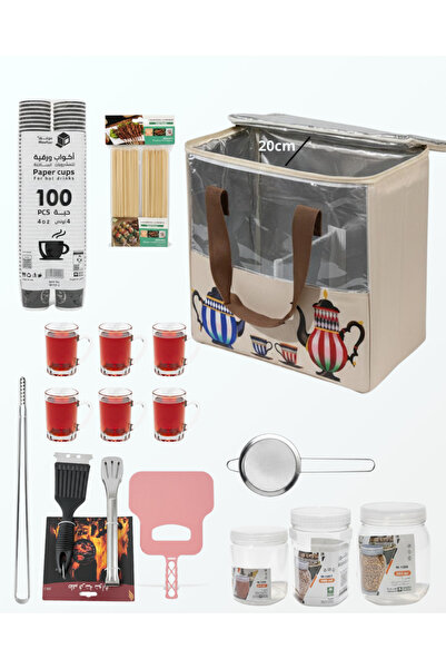 Generic BBQ and camping kit, complete set of tools