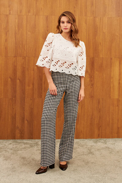 STELLA PULVIS White Fisto Lined Blouse