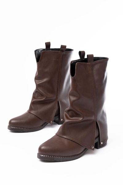Zerenyus Zri̇n-3045 Premium Brown Daily Women's Boots
