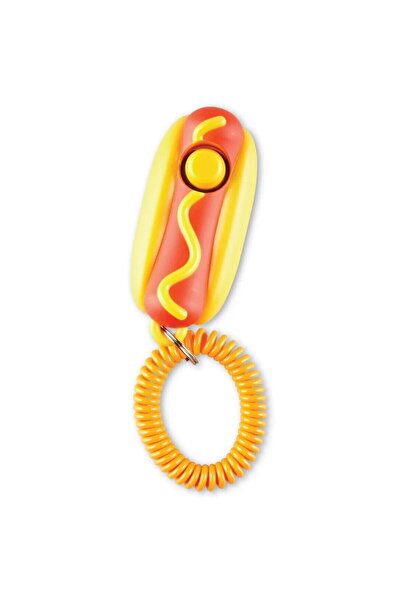 Brightkins Jucarie dresaj caini - Clicker Hot dog