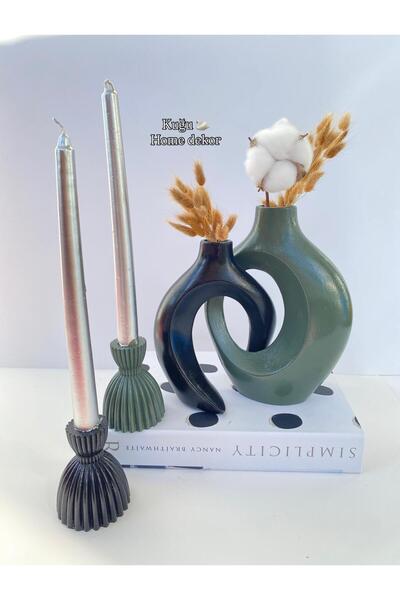 kuğu home dekor 2-Piece Lover Vase Decorative Set Figurine