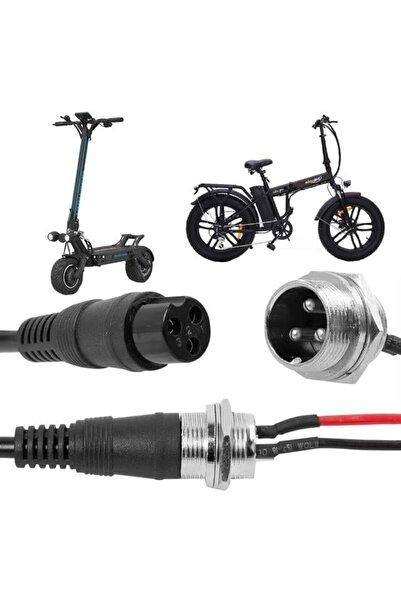 Powermaster 3 Pinli Ginger Elektrikli Bisiklet - Motosiklet - Araç Akü Şarj Konnektörü