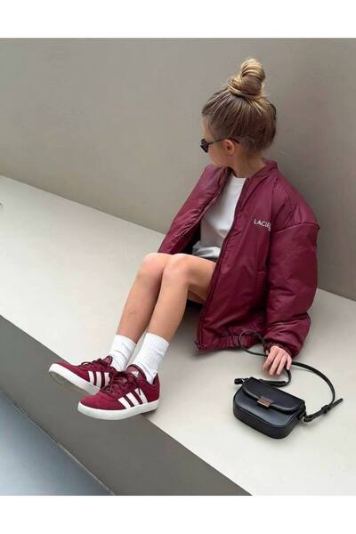 Laciel Prs Laciel Paris Unisex Çocuk Siyah Bomber Mont – Rahat Kesim