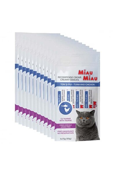 MIAU MIAU Recompense lichide somon și rața 16 buc x15 g