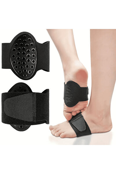 CRM Set of 2 orthopedic insoles for plantar fasciitis and heel pain, CRM, adjustable, unisex, black