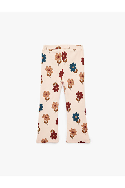 Koton Colanți cu talie elastică Flower cu imprimeu
