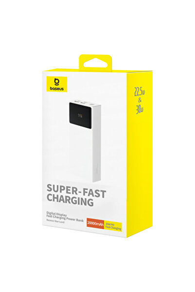 Baseus POWER BANK Star-Lord Digital, 20000mAh, 30W, λευκό, P10022904213-00