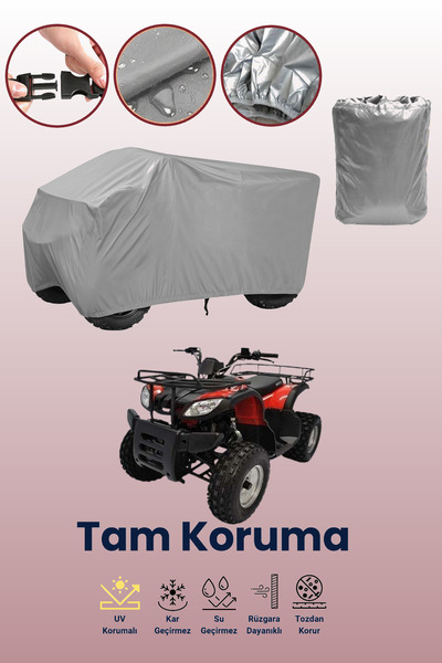 dokaca Grey Kuba Xy150St-3 Atv Tarpaulin, Atv Protective Cover