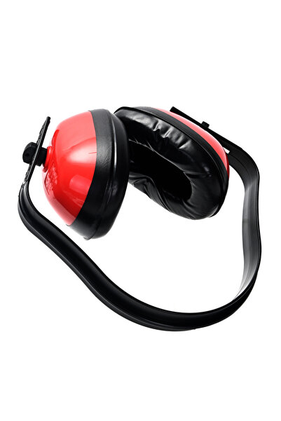 Lawazim Earmuffs Red - Noise Reduction Adjustable Hearing Protection