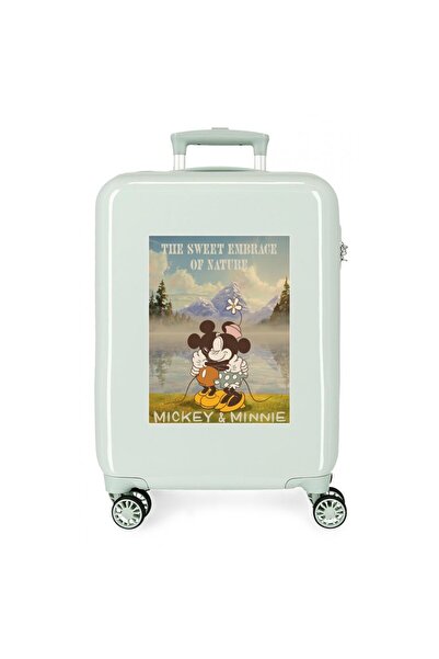 Disney Children's trolley, Minnie The Sound of Nature, ABS, small suitcase, mint green, 38x55x20 cm